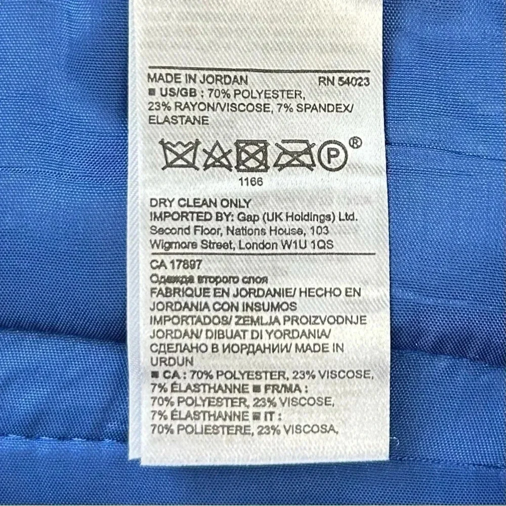 Banana Republic Shorts Scalloped  Hem Cobalt Blue Size 0 - Picture 11 of 14